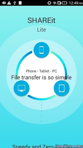SHAREit: File Transfer,Sharing v3.6.98_ww (Mod AdFree) Fix for Android revdl