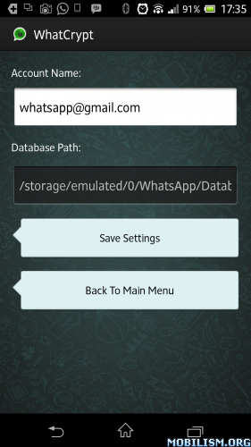 WhatCrypt - WhatsApp Database Crypt Tool v1.0