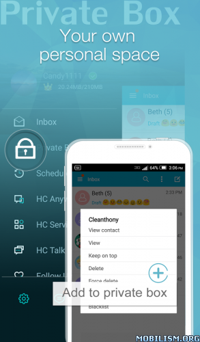 Handcent Next SMS v7.2.4 for Android revdl