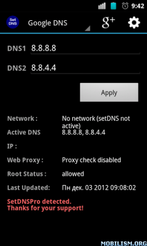 Set DNS Pro apk apps 2.1.0