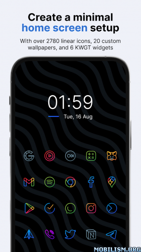Caelus: linear icon pack v4.8.7 [Patched]
