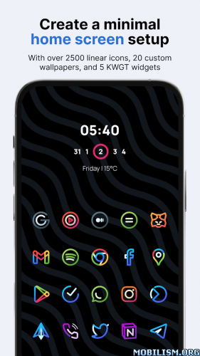 Aline: bold linear icon pack v3.1.4 [Patched]